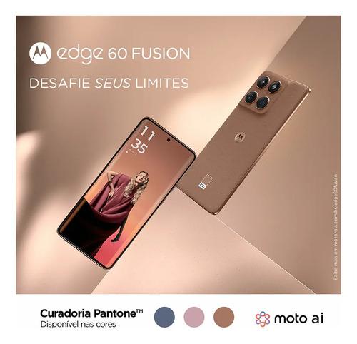 Motorola Edge 60 Fusion 5g - 256gb 24gb (8gb Ram+16gb Ram Boost), Tela Quad-curve Moto Ai 50mp Sony Camera Ultrarresistencia Militar Ip68 + Ip69 - Mocha Mousse 3