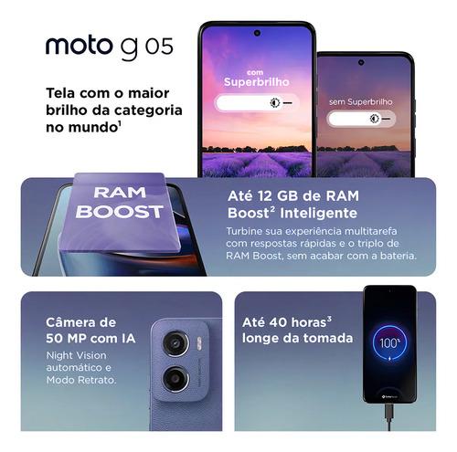 Motorola Moto G05 - 128gb 12gb (4gb Ram + 8gb Ram Boost) E Camera 50mp Com Ai Bateria De 5200 MahCom Superbrilho - Cinza 4