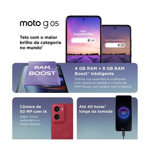 Moto G05 Vermelho 4