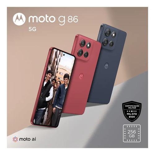 Motorola Moto G86 5g - 256gb 24gb (8gb Ram+16gb Ram Boost)k Poled, 50mp Sony Camera Ois Moto Ai, Videos Em 4k, Ip68 + Ip69 - Vermelho 3