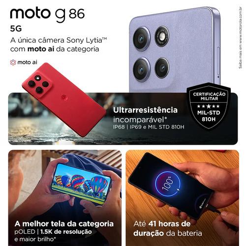 Moto G86 Lilás 4